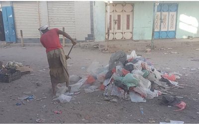 تدشين حملة نظافة للعام الجديد 2024م في مديرية احور