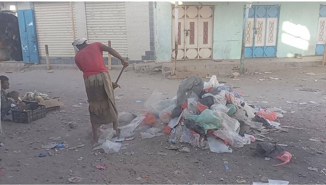 تدشين حملة نظافة للعام الجديد 2024م في مديرية احور