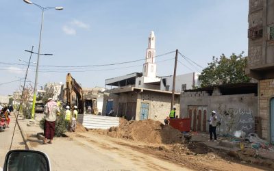 أهالي منطقة التعويضات بجعار خلف الأرشاد الزراعي يوجهون مناشدة من خطر مشروع اامجاري على منطقتهم