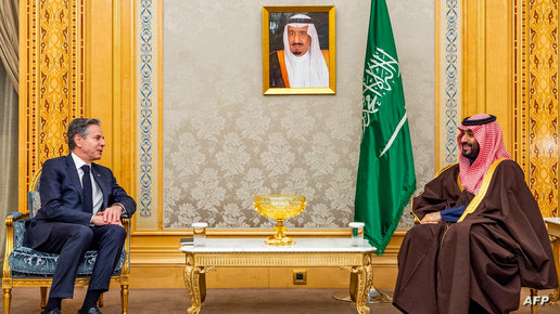 بلينكن يناقش مع ولي العهد السعودي غزة والاندماج في المنطقة