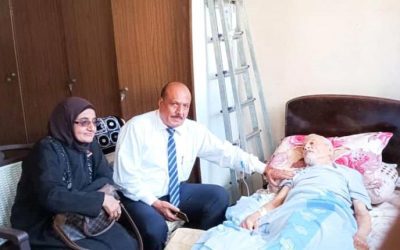 هرهرة وعبد القدوس يطمئنان على صحة الكاتب الصحفي فريد صحبي