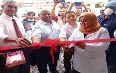 مدير عام مستشفى الصداقة تفتتح قسم غسيل ملابس العمليات والاقسام بالمستشفى