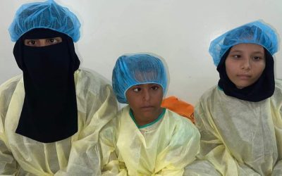 انطلاق المخيم الأول لإجراء عمليات تصحيح الحول للأطفال في عدن