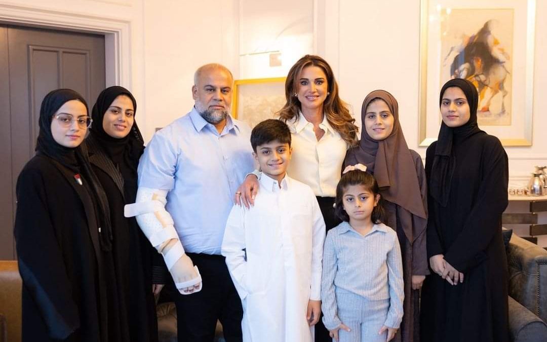 الملكة رانيا تلتقي بالصحفي وائل_الدحدوح