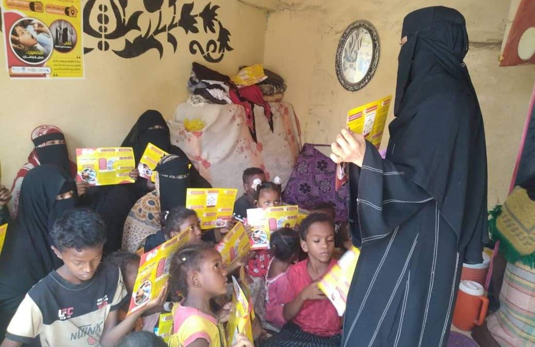 جمعية خديجة التنموية تقيم حملة توعية لتطعيم الاطفال في خنفر