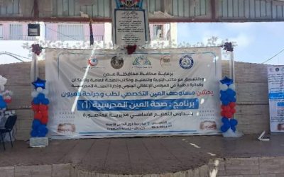 مستوصف العين بعدن يتبنى برنامجًا لفحص العيون ومكافحة العمى لطلاب ومعلمي المدارس