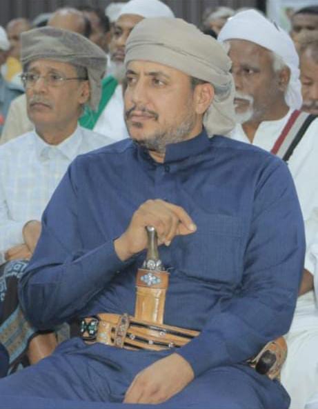 *الشيخ أمين علي الحاج يبعث ببرقية عزاء لرئيس الدائرة الأمنية للمجلس الانتقالي الجنوبي باستشهاد أبنه*