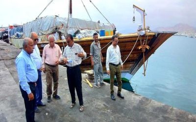 لجنة التقييم بوزارة الزراعة والأسماك تنقد نزول ميداني الى ميناء المكلا