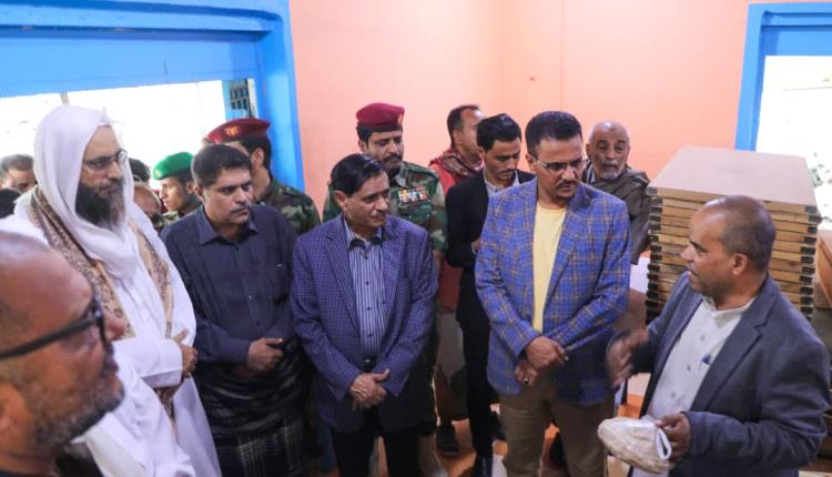 اللواء الركن فرج البحسني يطلع من محافظ حضرموت على نشاط السلطة المحلية