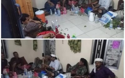 قيادات من قطاع الحزام الأمني يافع تزور ركن امداد حزام يافع القائد عادل جميل المولعي
