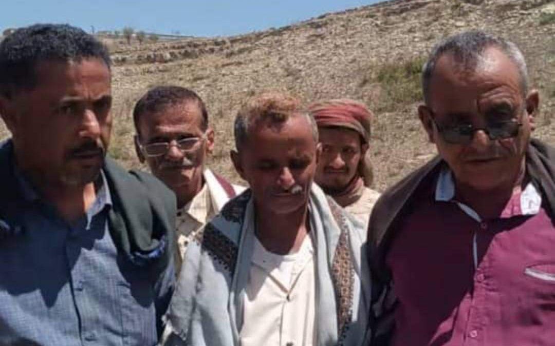قيادات انتقالي وقيادات امنية تتفقد سير العمل في مشروع طريق الجميعي والهميشي الجبل