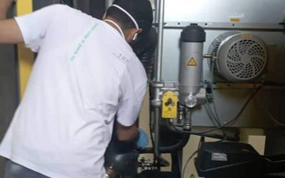 بدأ أعمال الصيانة الدورية لمحطة مصنع الأوكسجين في مستشفى الصداقة بعدن