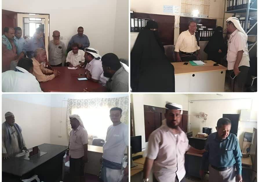 مدير عام خنفر “اليوسفي” يقوم بنزول ميداني إلى  المكاتب التنفيذية في المديرية ويطلع على الدوام الرسمي فيها خلال شهر رمضان