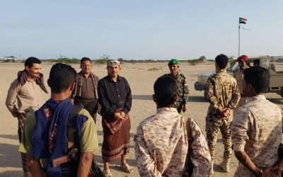 نائب رئيس تنفيذية انتقالي أبين يتفقد جاهزية اللواء السادس دعم وإسناد