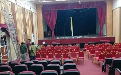البدء بمشروع اعادة تاهيل مسرح الفقيد رائد طه بحافون بالعاصمة عدن