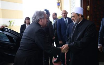 شيخ_الأزهر يستقبل الأمين العام للأمم المتحدة ويناقشان مستجدات الأوضاع في غزة