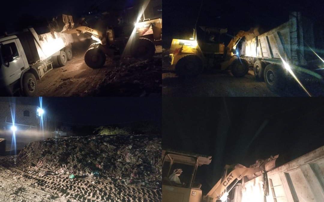حملة نظافة في منطقة الدرجاج ينفذها   صندوق النظافة والتحسين أبين
