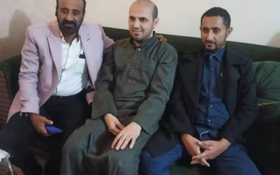 الدكتور محمود بن هيثم يستضيف القائدان اكرم الحنشي وعلي مشجب في منزله  بالقاهرة