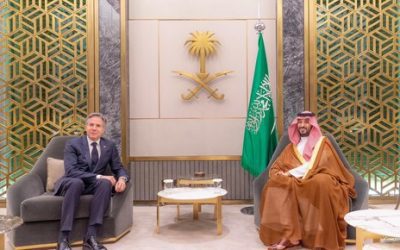 بلينكن يجتمع مع ولي العهد السعودي لبحث الوضع في غزة