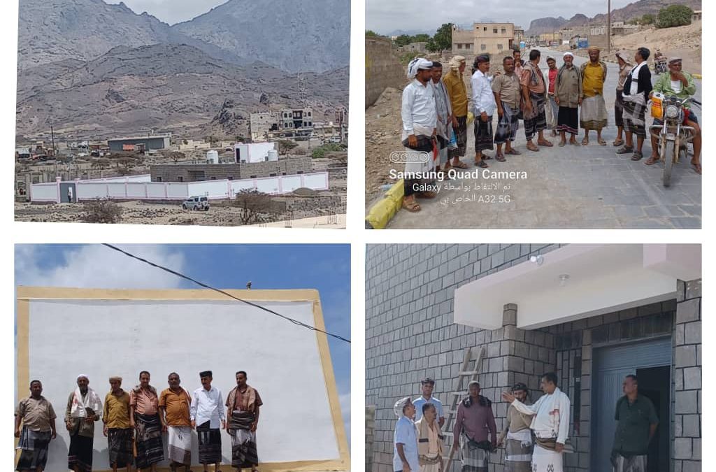 لحج: مدير عام مديريه المسيمير يتسلم بعض المشاريع المنجزة في البنية من قبل الجهة المنفذة.