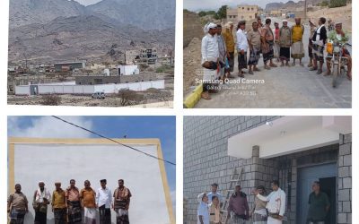 لحج: مدير عام مديريه المسيمير يتسلم بعض المشاريع المنجزة في البنية من قبل الجهة المنفذة.