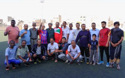 ضمن منافسات بطولة دوري كبار السن الرمضاني لكرة القدم  …فريق السلطة المحلية يحسم نتيجة مباراة الذهاب بتغلبة على فريق اللجان المجتمعية بنتيجة 2_ 1