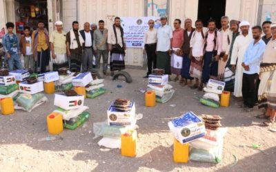برعاية من الرئيس الزُبيدي .. انتقالي حالمين يدشن توزيع السلال الغذائية لأسر الشهداء بالمديرية