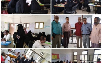 مدير مكتب التربية خنفر يتفقد قاعات تدريب معلمي ومعلمات مادة الرياضيات للصفوف (1 _ 3)