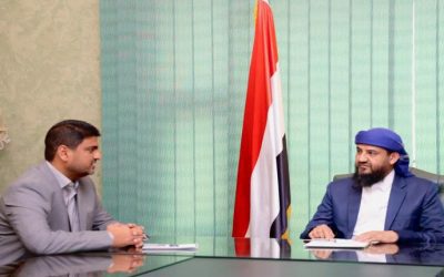 أبوزرعة المحرمي خلال لقاءه المدير التنفيذي لشركة النفط…  ضرورة إلغاء التعيينات التي تمت بناء على المحسوبية