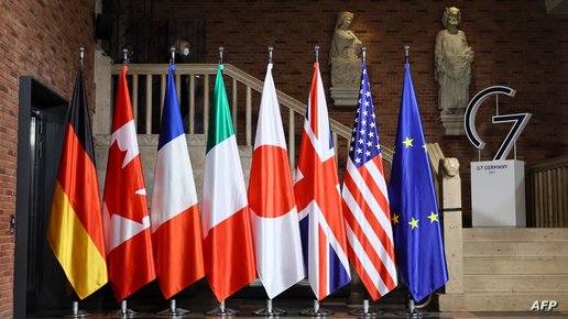 مجموعة السبع تتعهد بالتعاون في مواجهة إيران وروسيا