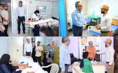 مدير عام صيرة يتفقد المرافق الصحية بالمديرية