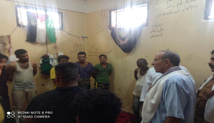 توجيهات من مدير أمن لحج بسرعة حل كافة القضايا التي يعاني منها السجناء