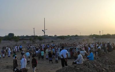 في غياب السلطة المحلية والرياضية جموع كبيرة تشيع جثمان الكابتن فوزي بامهيد إلى مثواه الأخير