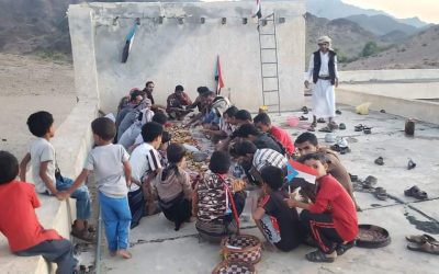 جيشان: اللجان المحلية بمركز باصهيب تنظم وجبة إفطار الصائم