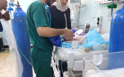 مدير عام مستشفى الصداقة تواصل زيارتها العيدية لأقسام المستشفى