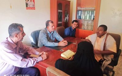 نائب رئيس انتقالي أبين يلتقي مدير مكتب الشباب والرياضة في مديرية خنفر