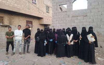 تزامنا مع انتشار مرض الكوليرا .. فريق مبادرة انتماء التنموية بلحج ينفذ حملة ” نظافة وتوعية وتغير سلوك “