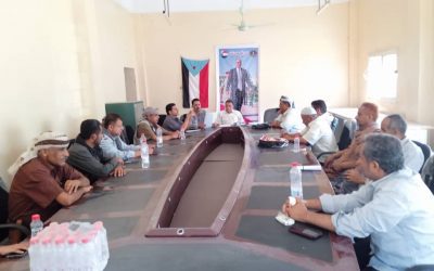 برئاسة مدير عام يهر المكتب التنفيذي يعقد اجتماعه الدوري لشهر ابريل.
