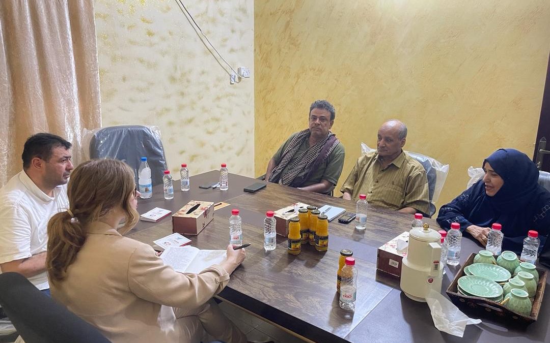 د. عبدالرحمن السقاف  لدى لقائه بوفد منظمة CMI يقدم رؤية الاشتراكي لمفهوم الشراكة وحل القضية الجنوبية وبناء السلام في اليمن