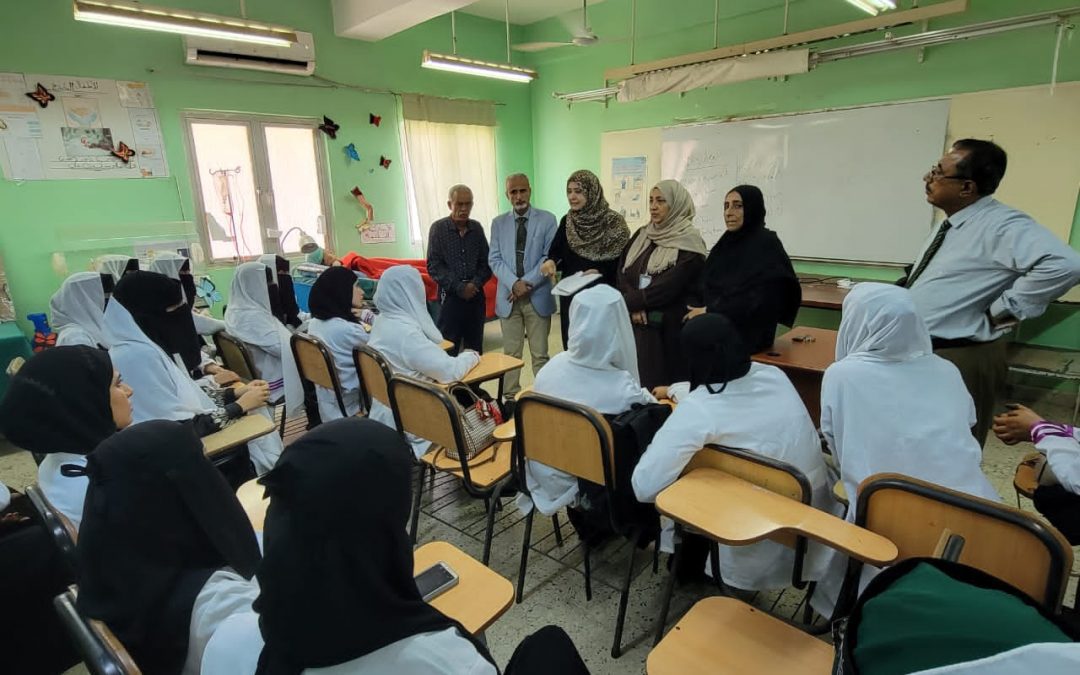 الوكيل الشبحي يقوم بزيارة تفقدية لمعهد د/ أمين ناشر العالي للعلوم الصحية