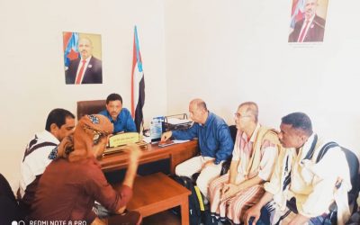 رئيس انتقالي أبين يناقش مع مديري زنجبار وخنفر تنسيق العمل المشترك في الدلتا