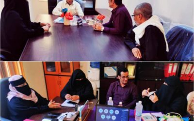 انتقالي أبين يناقش مع اتحاد النساء ومكتب الشؤون الاجتماعية والعمل بالمحافظة تنسيق العمل المشترك