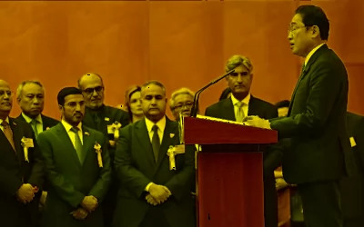 طوكيو: سنسعى لتحقيق عالم تعيش فيه فلسطين وإسرائيل بسلام