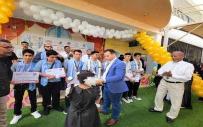 مدارس سماء عدن والنبراس تستقبل ابطالها الفائزين بأعلى الالقاب في البطولة العربية الـ15 للروبوت والذكاء الاصطناعي