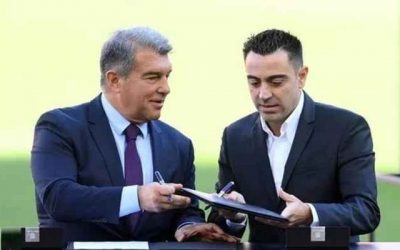 لابورتا وتشافي سيجتمعان بعد نهاية مباراة اشبيلية في الليغا