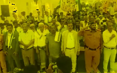 أبين تشهد  حفل خطابي وفني بمناسبة الذكرى السابعة لإعلان عدن التاريخي وتأسيس المجلس الانتقالي