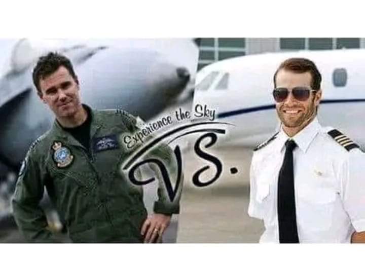 ما هو الفرق بين الطيار المدني والحربي ..؟