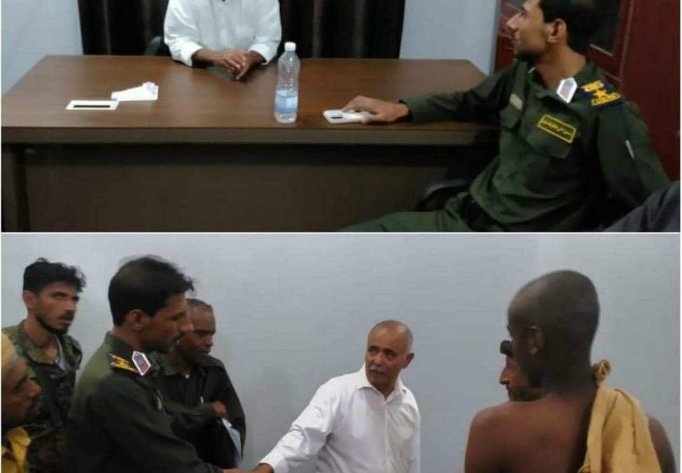 رئيس نيابة أبين  أبوبكر الشقاع يقوم بجولة تفقدية لإدارة أمن خنفر وسجن البحث الجنائي بالمديرية