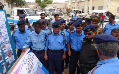 تحت شعار بوعينا نصل آمنين.. مدير امن ابين يدشن اسبوع المرور العربي في المحافظة