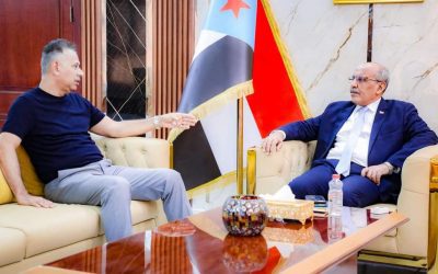 الكثيري يناقش مع الجاوي جهود تعزيز عمل السلطة المحلية بمديرية المعلا